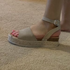 Tan Espadrilles Sandals- size 7.5